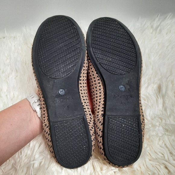 Rothy's Gold Houndstooth Loafers 8.5 - Picture 6 of 9